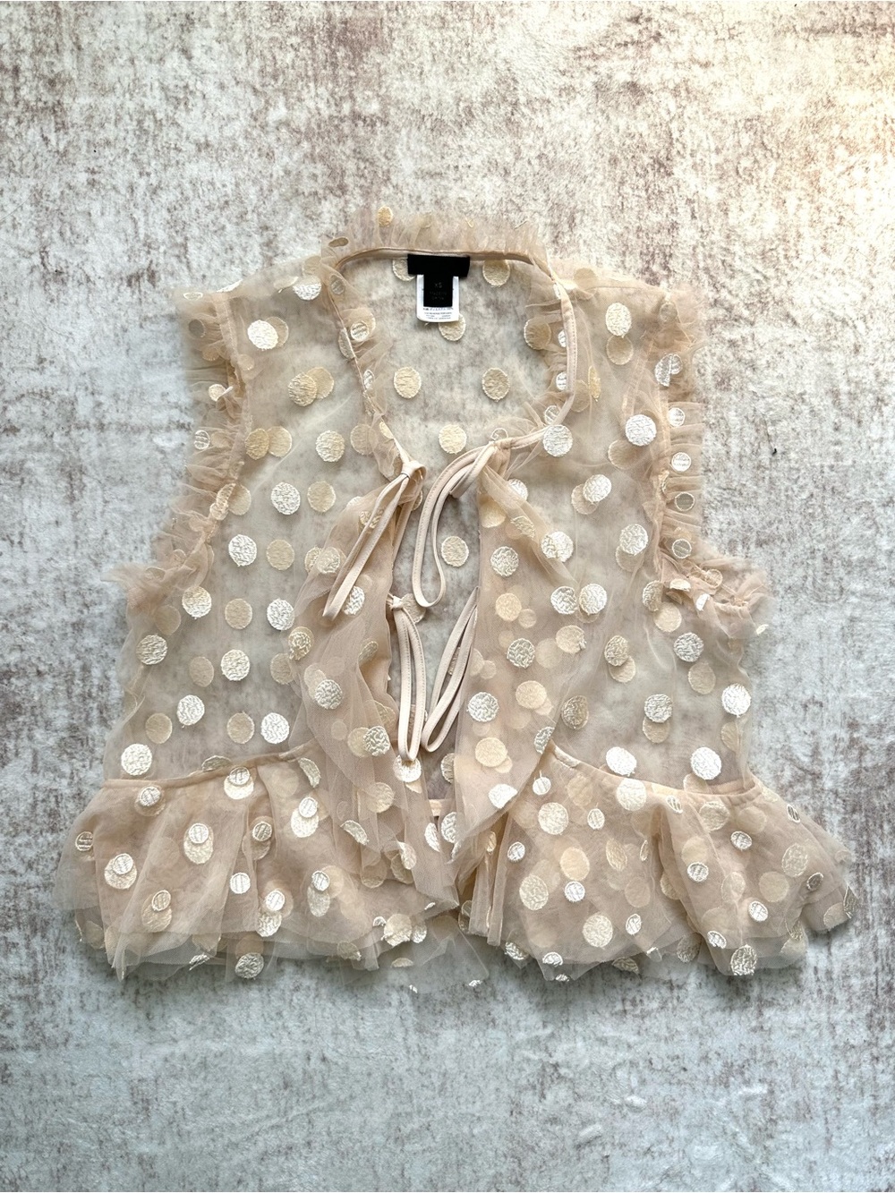J.Crew Collection Polka-Dot Tulle Vest - EUC - Picture 10 of 13